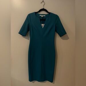 Diane von Furstenberg “Aurora” Dress – Indian Teal – Size 2 – NWT